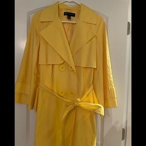 INC Yellow Trench-coat. Size XL.  Like new.